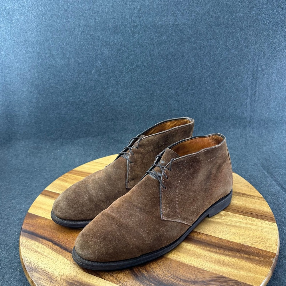 Allen Edmonds Stanford 6751 Brown Suede Leather Plain Toe Chukka Boot Mens 11.5D - Picture 5 of 12
